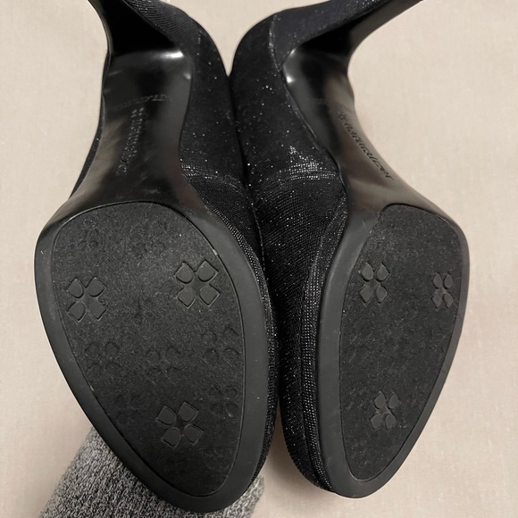 NEW Naturalizer black sparkly round toe heels size 5 NEVER WORN - Picture 3 of 3